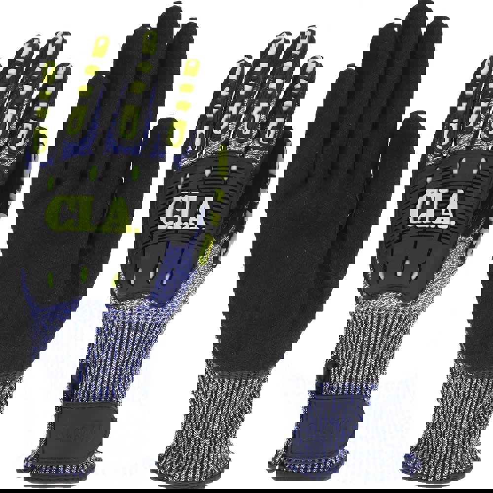 Cut-Resistant Gloves: Size X-Large, ANSI Cut A5, ANSI Puncture 4, Nitrile, Series CIA617V